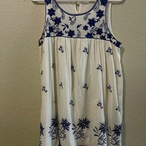 Altar'd State Blue and White Floral Dress